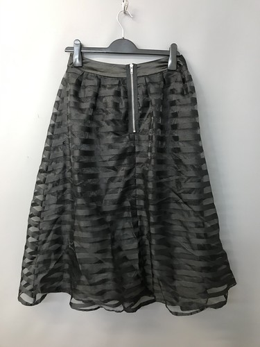 Nueva con etiquetas Falda Transparente de Organza a Rayas Negras Zibi London Weekender 8 EUR 36 Precio de venta sugerido por el fabricante £25.00 - Imagen 4 de 10