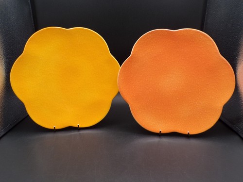 2 RARE Vintage Ancora Italian Hand Painted Crafted Dinner Charger Plates 11" C25 - Picture 1 of 11