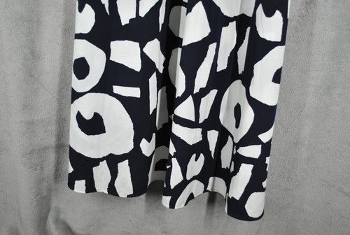 Ann Taylor Loft Maxi Dress Size 2 Black White Abstract Print Spaghetti Strap - Foto 4 di 14