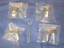 MG  ROADSTER 4 PIECE CHROME DOOR SEAL FINISHER TRIMS &amp; FITTING KIT         oa6