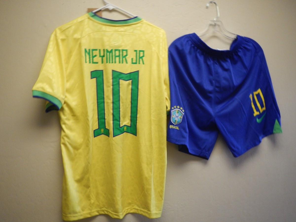 NEYMAR DA SILVA SANTOS JR BRAZIL NIKE VAPOR MATCH HOME JERSEY WITH