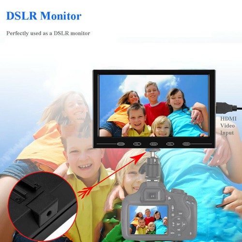 9" Inch LCD Monitor Built-in HDMI AGV AV Speaker PC PS4 TV DVD DVR CCTV Car DSLR - Picture 8 of 19