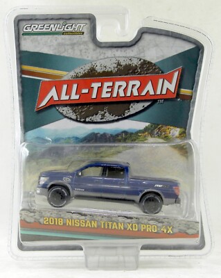 1:64 Scale 2018 Nissan Titan XD Pro-4X Diecast Model - Blue