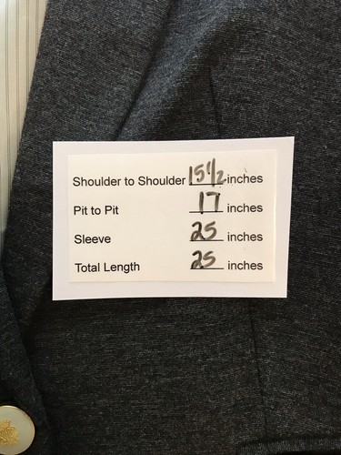 NeW PHILOSOPHY Womens Blazer Jacket Gray Sz Med Jersey Knit Classic NWT Preppy - Picture 6 of 8