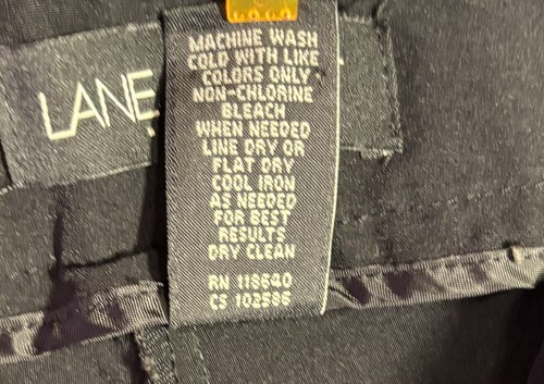 Woman’s Long Dress Pants Size 14 Petite Black By Lane Bryant  - Picture 6 of 8