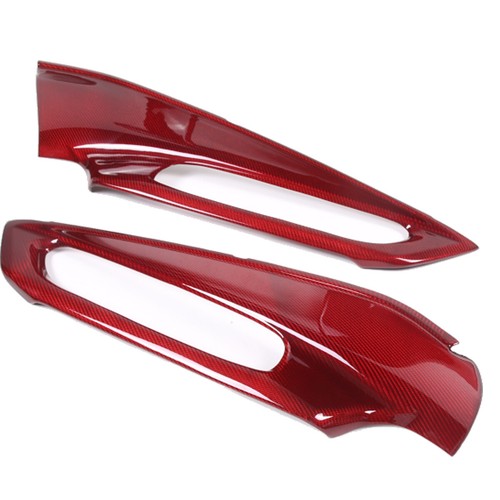 Red Real Carbon Fiber Full Interior Set Decor Cover Trim Kit for Corvette C8 20+ - Picture 44 of 444