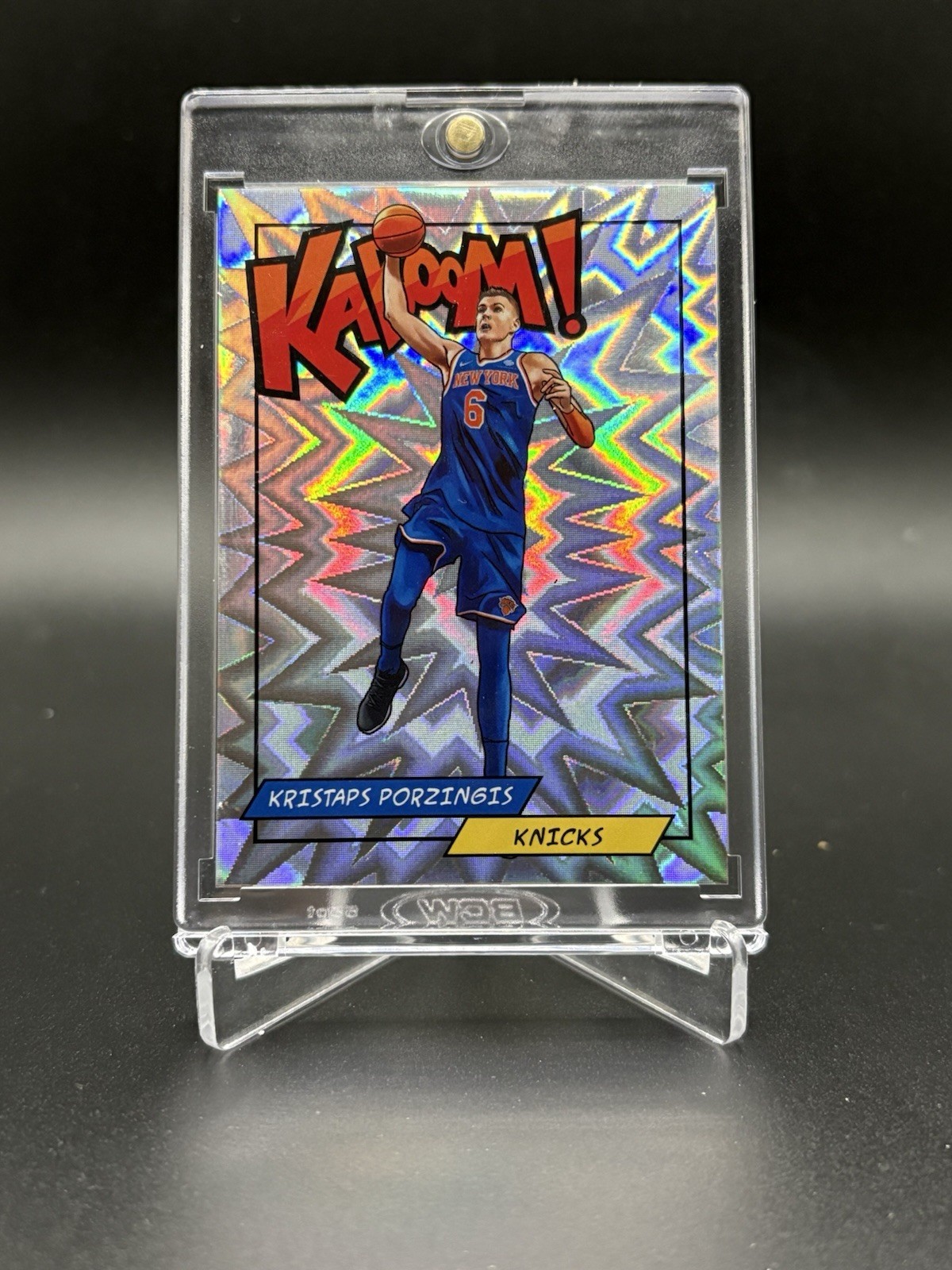 2018 Panini Kristaps Porzingis Kaboom! #K-KP SSP Case Hit New York Knicks