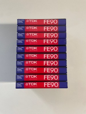10x TDK FE 90 Audio Kassetten - Tapes - OVP - New!