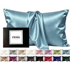 Silk Pillowcase for Women, Mulberry Silk Pillowcase for Hair and Skin and Sta...