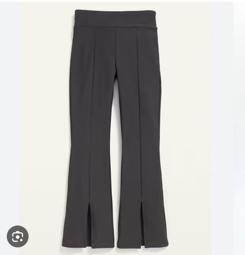 OLD NAVY High-Waisted PowerSoft Flared Split-Hem Performance Leggings Girls 10