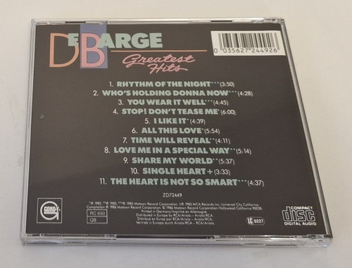 DEBARGE - GREATEST HITS - 1986 UK 11 TRACK CD ALBUM - Imagen 2 de 2