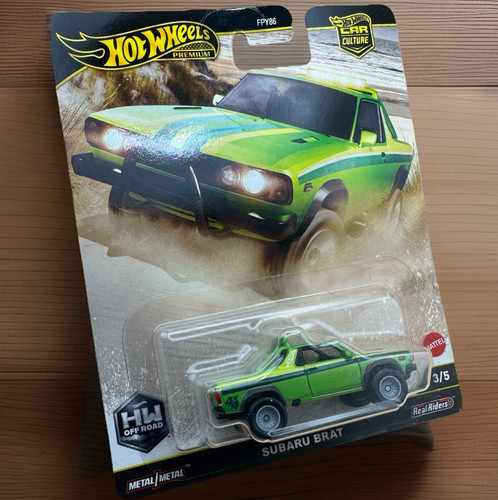 2025 HOT Wheels Premium Subaru BRAT HW OFF ROAD 3/5 Real Riders ๐ Car Culture - Picture 2 of 8