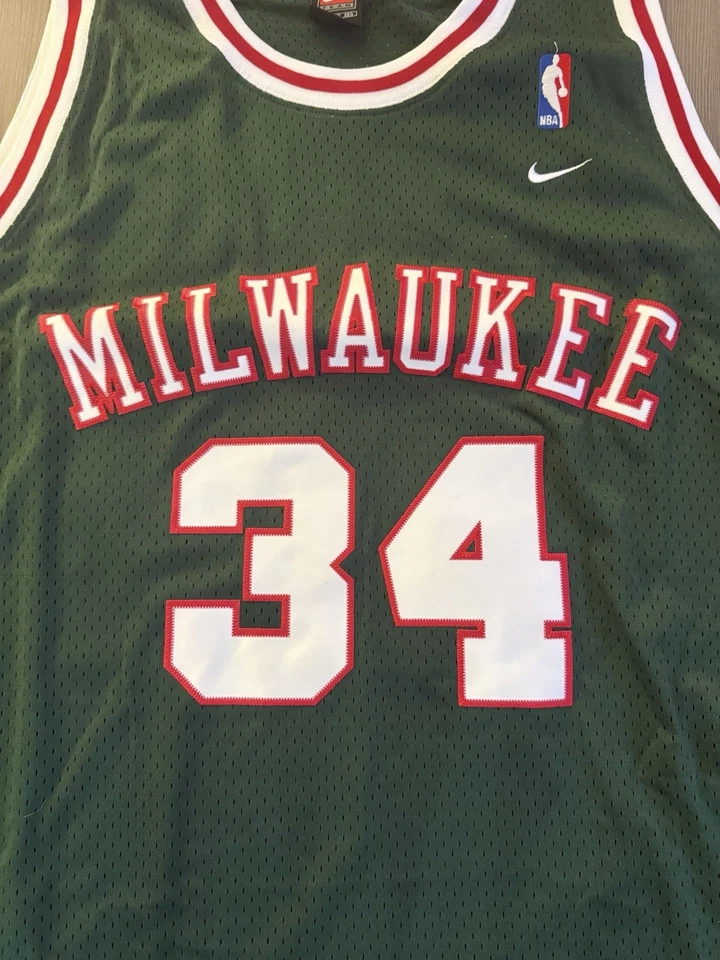 Camiseta Auténtica Ray Allen Seattle Supersonics Hombres 52 Limpia Nike Cosida NBA De Colección Foto 3 de 4