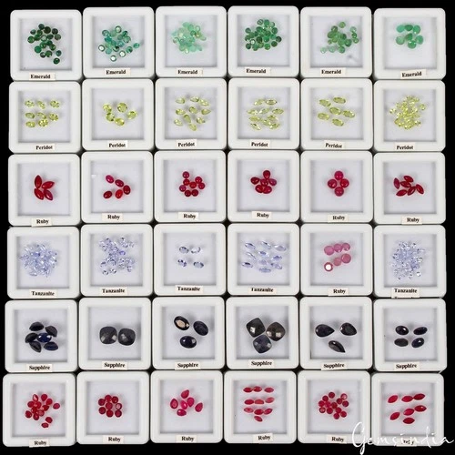 362 Pcs Estate Genuine Semi Precious Loose Mix Cut Multi Gems 36 Lot Collection