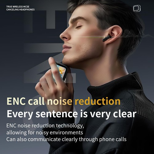ANC Wireless Earbuds with Smart Touch Screen -Active Noise Cancelling Bluetoo... - Picture 4 of 7