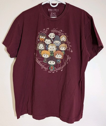 Men's XL The Lord of the Rings Ring Script Chibi T-Shirt BoxLunch Exclusive