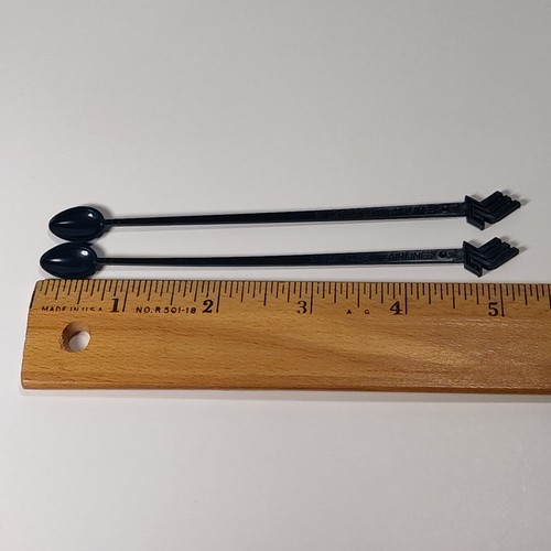 Singapore Airlines Lote de 2 cucharas agitadoras Swizzles bebidas de cóctel - Imagen 4 de 4