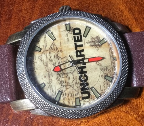 Reloj de pulsera Accutime Uncharted 4-A Thief's End 2016 correa de cuero marrón como está - Imagen 3 de 17