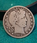 Barber Half Dollar  1912
