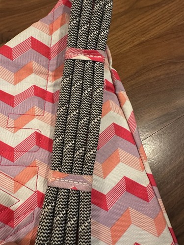 KAVU Sunset Chevron Trendy Retro Sling Bag Backpack Camping Hike Tote Travel - Bild 8 von 12