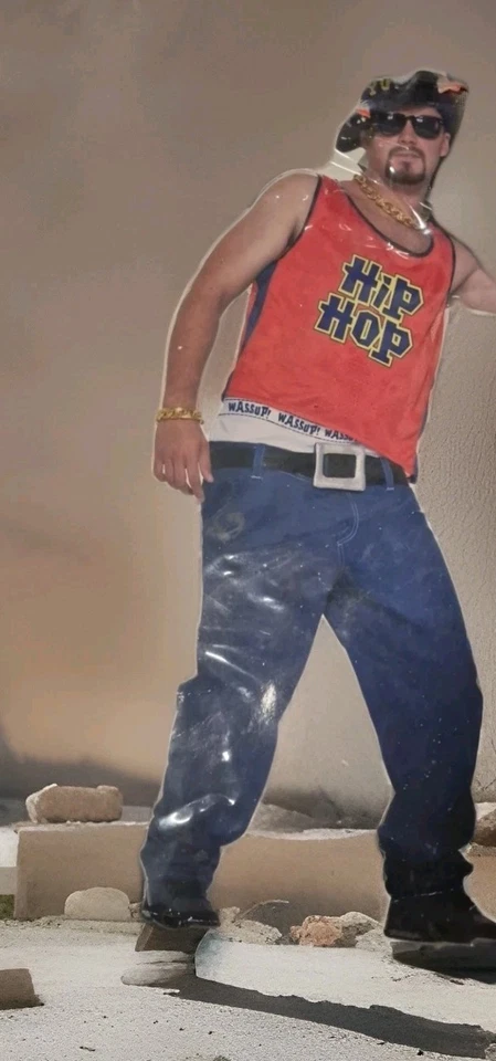 FORUM Street Stuff - Hombre Hip Hop Hogar Niño Años 80 Disfraz COLLAR Pecho Arriba 42 Foto 3 de 4