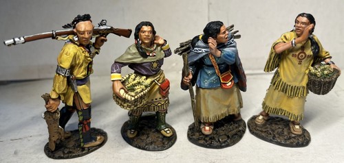 2009 JJ Designs 4 Figuren Set 1:30 Indianer JOHN JENKINS Indianer Flüstern - Bild 2 von 6