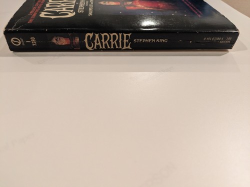 Carrie Stephen King April 1975 First Signet Printing Paperback - Imagen 4 de 6