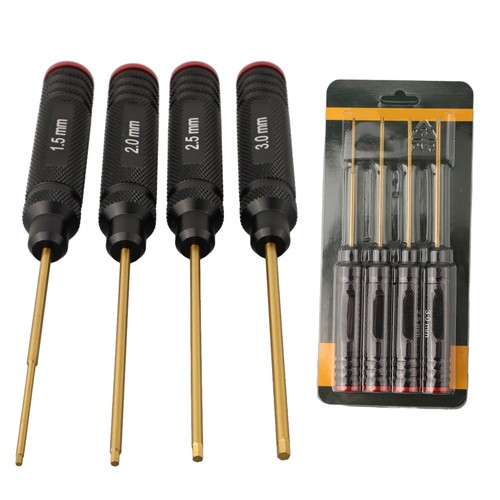 For RC Tools Hex Screwdriver Set with Sizes 1 5mm 2 0mm 2 5mm 3 0mm for Models - Picture 2 of 18