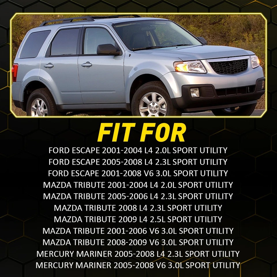 2x Front ABS Wheel Speed Sensor For Ford Escape Mazda Tribute Mercury Mariner H - Image 2 of 4