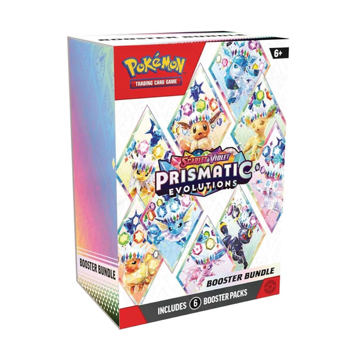 Pokémon TCG Prismatic Evolutions Booster Bundle - 6 Packs New & Factory Sealed