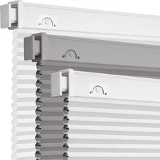 No Tools No Drill Cordless Cellular Shades,34" W X 36" H,Blackout Honeycomb Blin