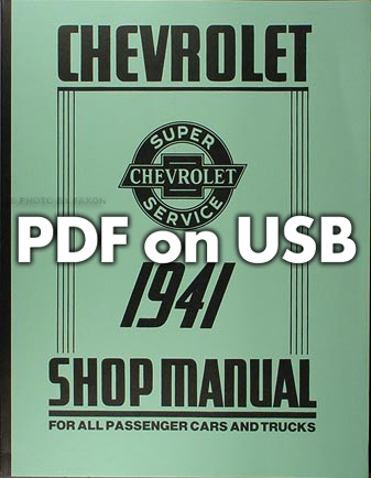 Chevy Shop Manual USB Chevrolet 1941-1948 Car 1941-1946 Truck Service 1942 1947 - Picture 2 of 3