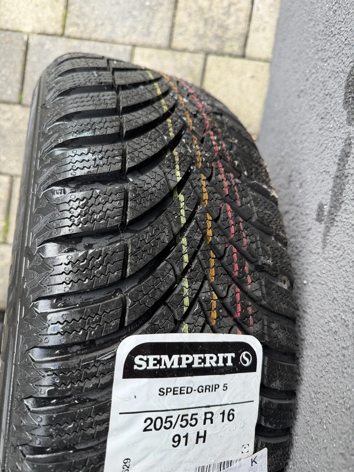 4 X 205/55R16 91H Winterreifen Auf Alufelgen NEU Golf Leon A3 Oktavia - Bild 2 von 4