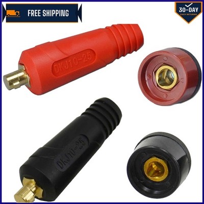 200A TIG Welding Connectors - 4pcs Quick Fit Copper Alloy Fabrication