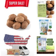 Gourmet 1 Pound Raw Walnuts in Resealable Bag - Easy to Crack and Buttery Taste