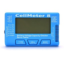 RC CellMeter 8 Digital Battery Capacity Checker Battery Voltage Tester LCD Ba...