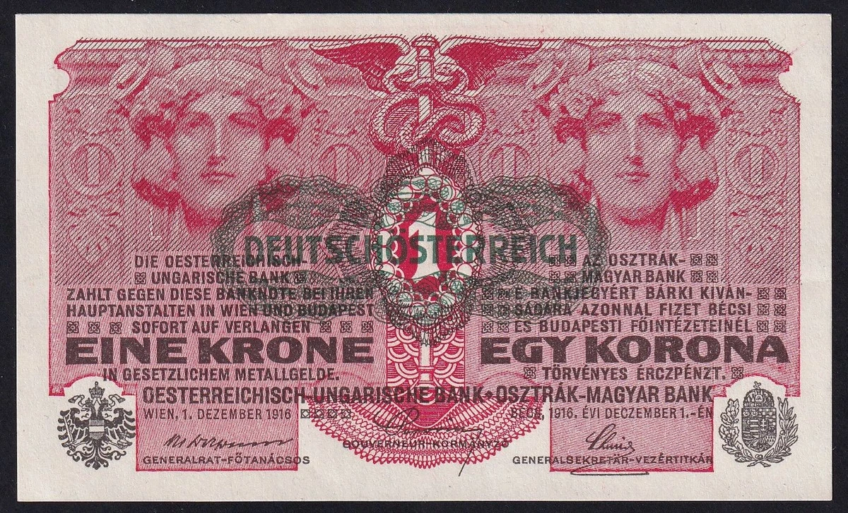 曾流通1919 年奥地利纸币| eBay