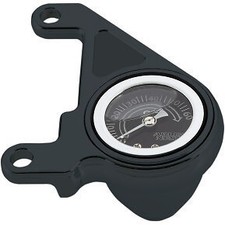 Arlen Ness 15-675 Black Radius Oil Pressure Gauge Kit for 99-17 Twin Cam