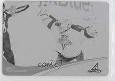 2011-12 Pinnacle Printing Plate Black 1/1 Jose Theodore #60 1p3