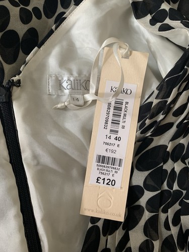 Kaliko Black Multi Dress New With Tag RRP£120 - Picture 4 of 5