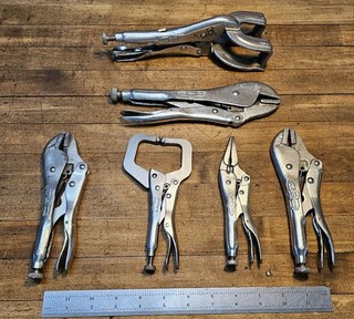 VISE GRIPS SET • CLEAN Vintage Tools Size & TYPE Set • Welding Mechanics ☆USA