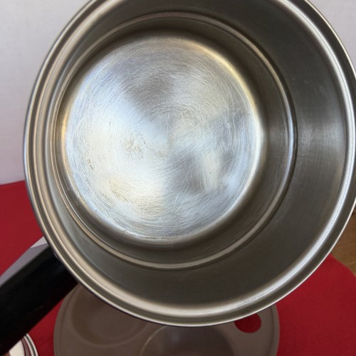 Vtg Imperial 2qt 3 Ply Stainless Steel Pot Pan Lid Poached Egg Tray Made U.S.A - Picture 11 of 15