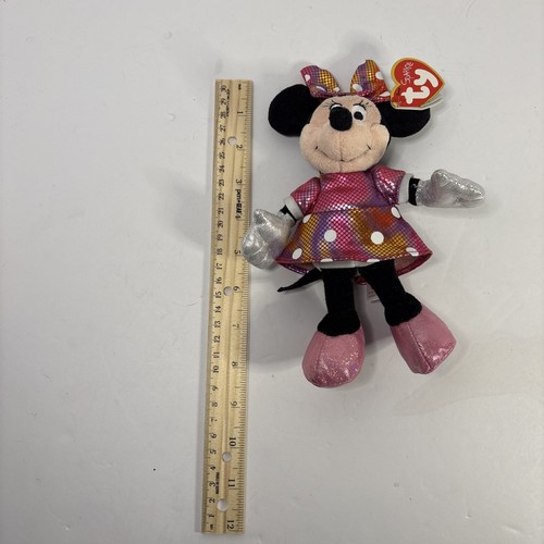 Ty Disney Sparkle Mickey & Minnie Mouse Set – Plush Beanie Buddies/Babies - Picture 3 of 6