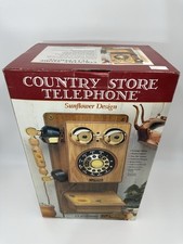 New Vintage Landline Telephone Sunflower Design TT System Old Stock