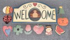 Wooden Welcome Holiday Sign Saint Patrick Valentines Christmas Halloween TX1