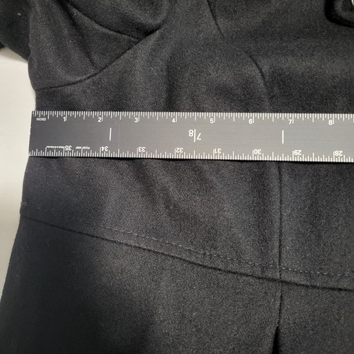 Abrigo Chaqueta de Invierno DKNY Mezcla de Lana Cintura Imperio Plisada con Capucha Talla 18w Negro - Imagen 14 de 18