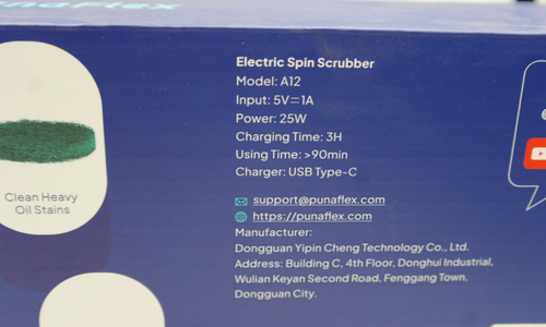 PunaFlex-Electric Spin Scrubber 7 in 1/Adjustable Handle, Rechargeable,Cordless. - Picture 3 of 4