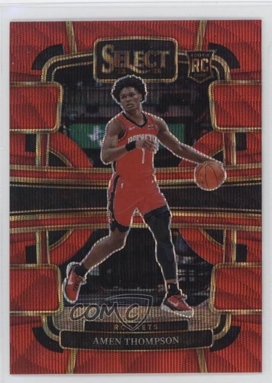 2023-24 Panini Select Concourse Red Wave Prizm Amen Thompson #96 15cz