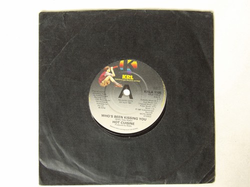 Hot Cuisine: Who's Been Kissing You 1981 UK EX+ PROMO 7" - Picture 2 of 3