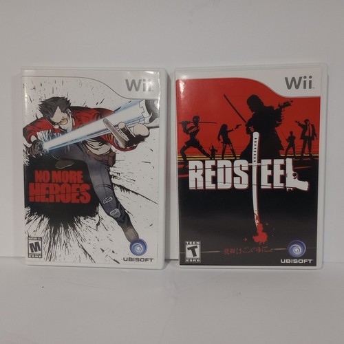 No More Heroes and Red Steel Nintendo Wii 2 Games In One Pack Tested CIB - Picture 5 of 8